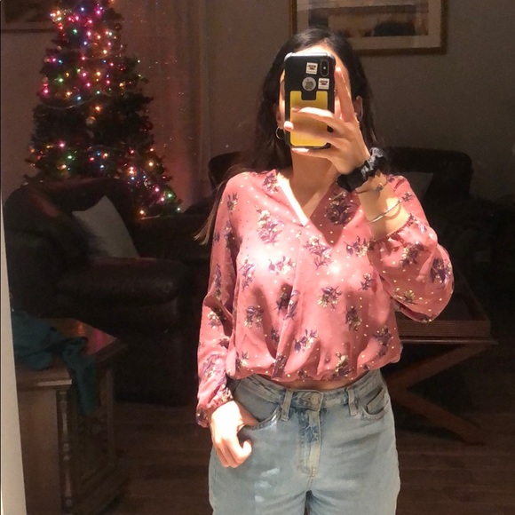 Flowy Dusty Pink Blouse - Picture 1 of 8